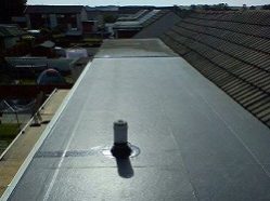 Flat Roof covered with EPDM